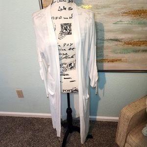 NWT Michael Kors white duster/cardigan